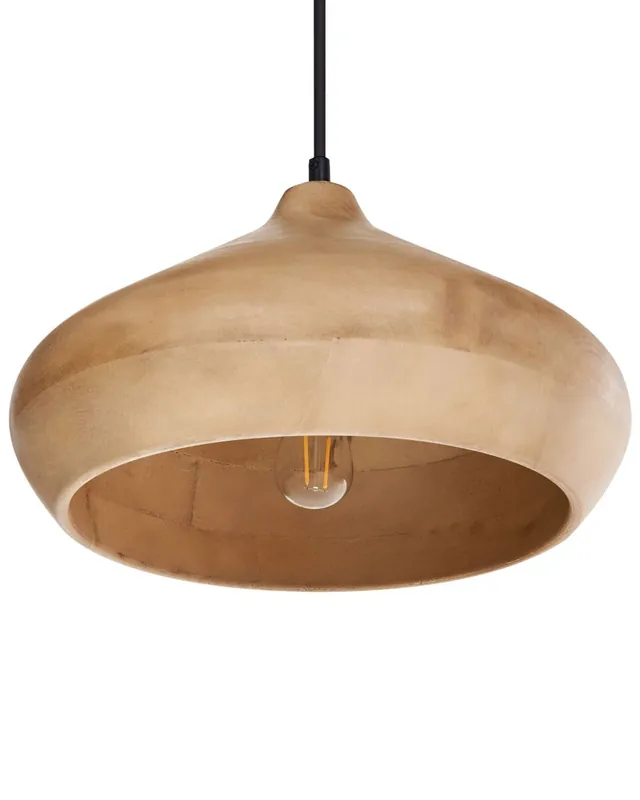 Lámpara colgante RAWI Madera de mango Marrón claro - Decoración