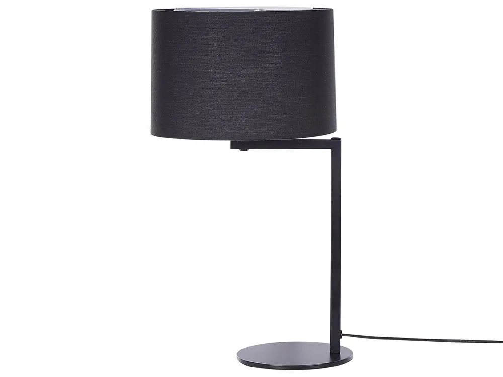 Lámpara de mesa BALDWIN Metal Negro - Decoración