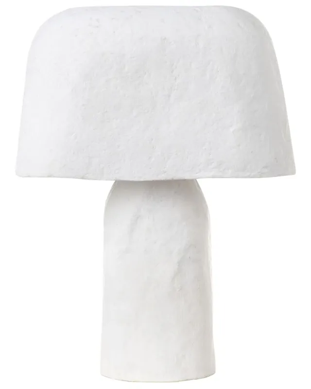 Lámpara de mesa CARRASCO Papel maché Blanco - Decoración