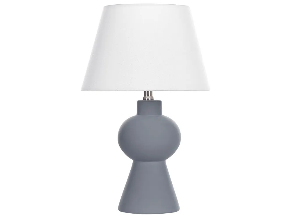 Lámpara de mesa FABILOS Cerámica Gris - Decoración