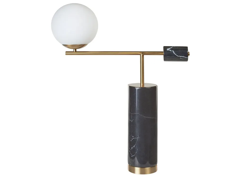Lámpara de mesa HONDO Piedra Negro - Decoración