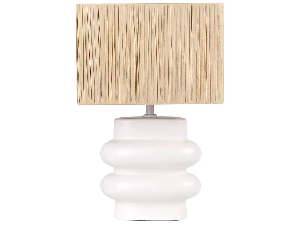 Lámpara de mesa JUDY Cerámica Blanco - Decoración