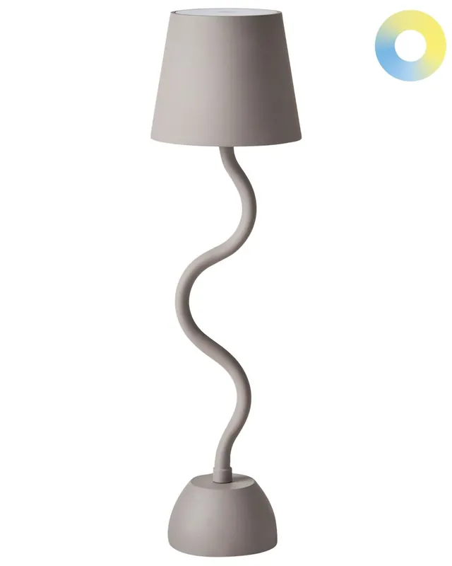 Lámpara LED inalámbrica de mesa VOUGA con regulador de intensidad Metal Beige - Decoración
