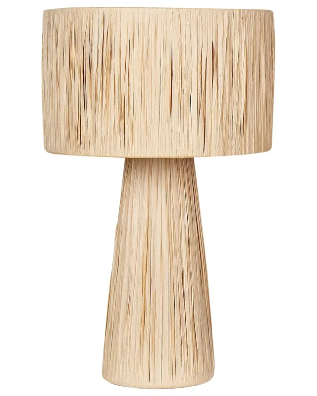 Lámpara de mesa WELMEL Mimbre Natural - Decoración