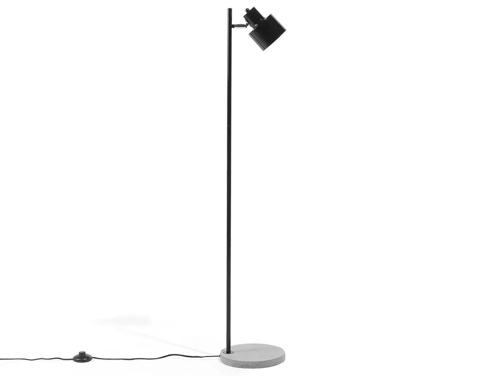 Lámpara de pie CORBONES ajustable Metal Negro - Decoración