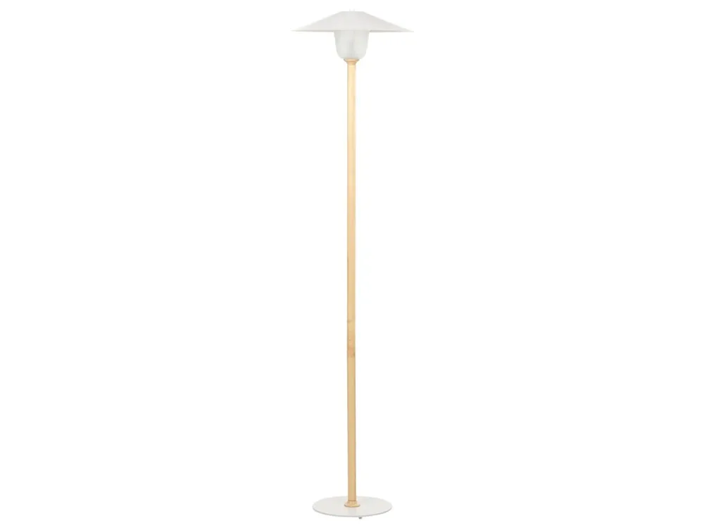 Lámpara de pie MOPPY Madera de roble Blanco - Decoración