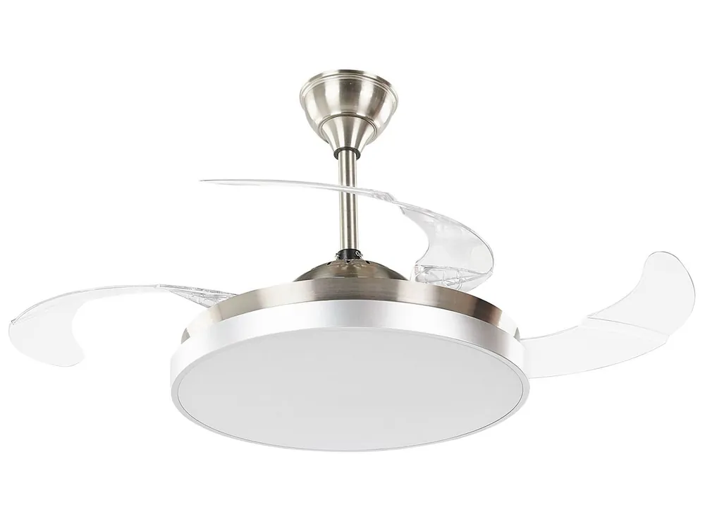 Ventilador de techo con luz IBAR con mando Transparente - Electrodomésticos