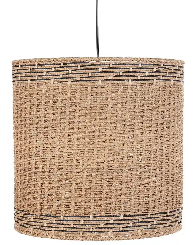 Lámpara colgante LUAPULA Cuerda de papel Natural - Decoración