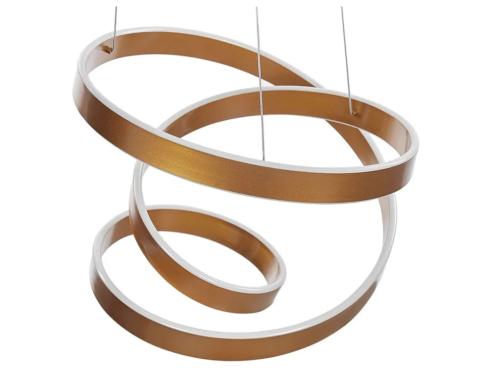 Lámpara LED colgante WANLI Metal Dorado - Decoración