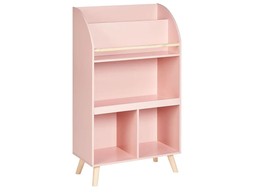 Estantería con 3 baldas LILOET 102 cm Rosa pastel - Bebé