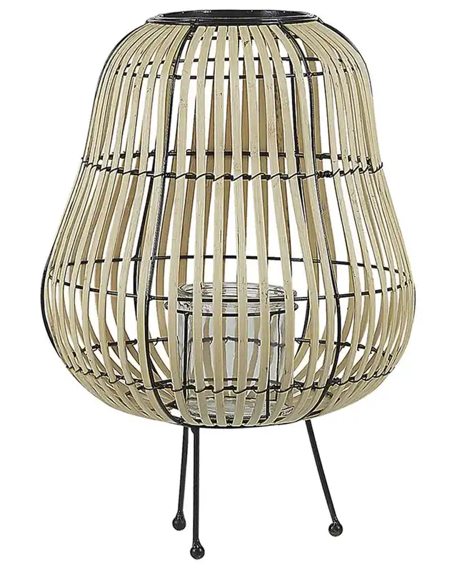 Linterna BERKNER Madera de sauce 44 cm Natural - Decoración