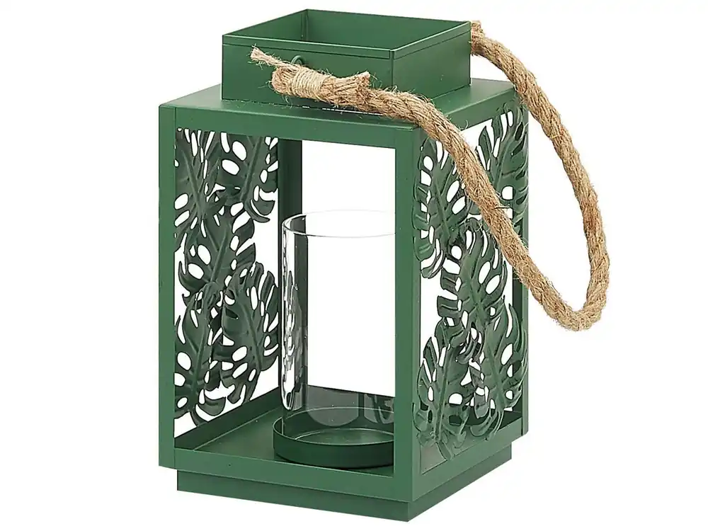 Linterna UNIMAK Metal 25 cm Verde - Decoración