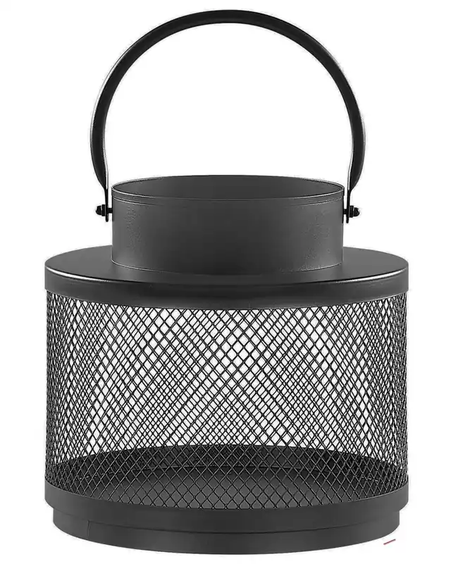 Linterna YAMDENA Metal 19 cm Negro - Decoración