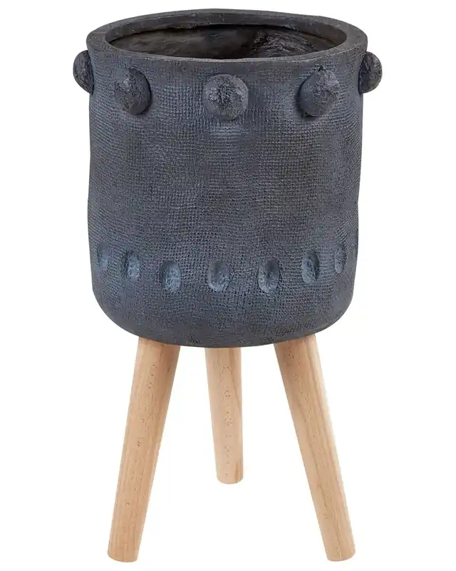 Maceta con patas BRUNNERA 24 cm Grafito - Decoración