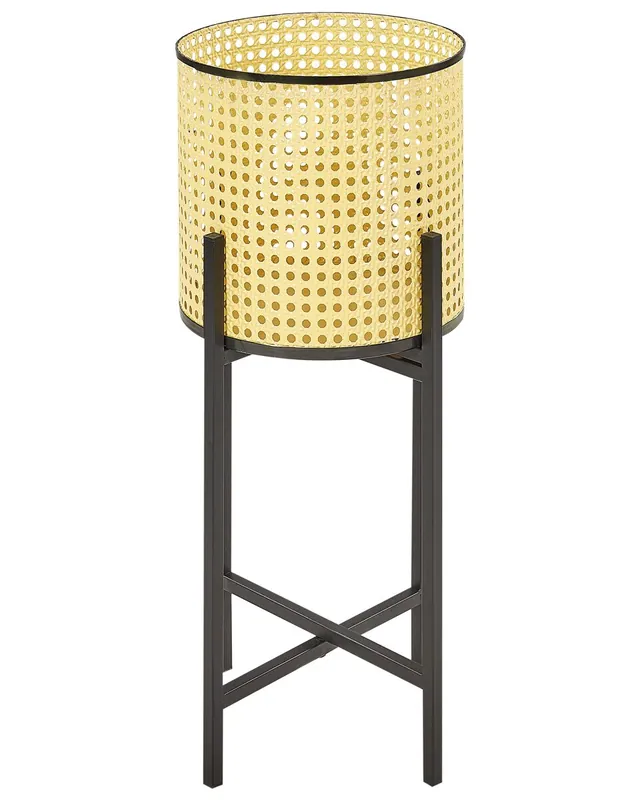 Maceta con patas FALLOPIA Metal 25 cm Beige - Decoración