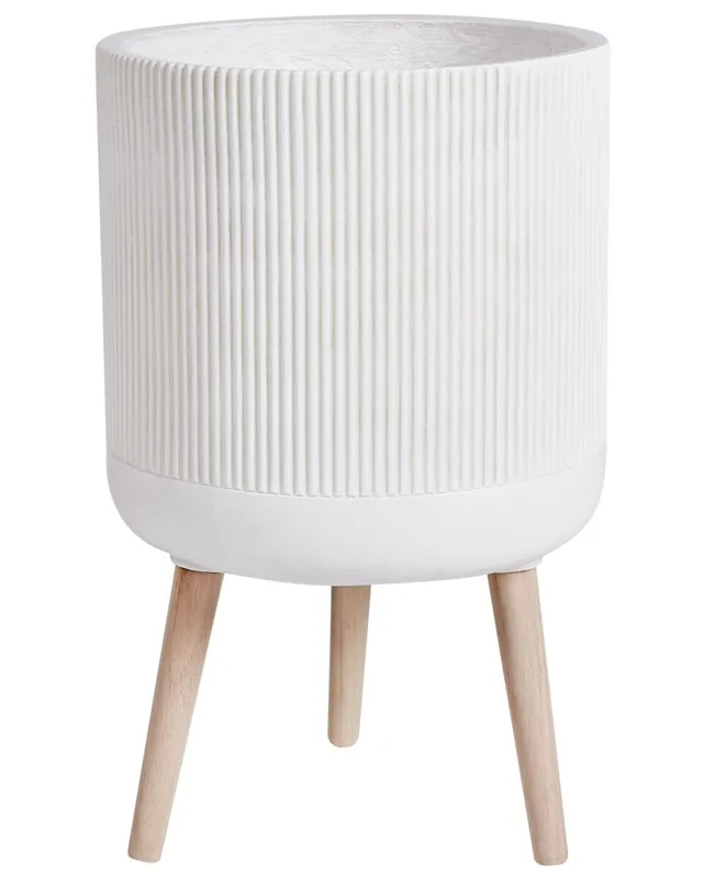 Maceta con patas MACLURA 35 cm Beige claro - Decoración