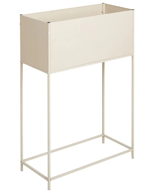 Maceta con patas TAPIEN Metal 70 cm Beige - Decoración
