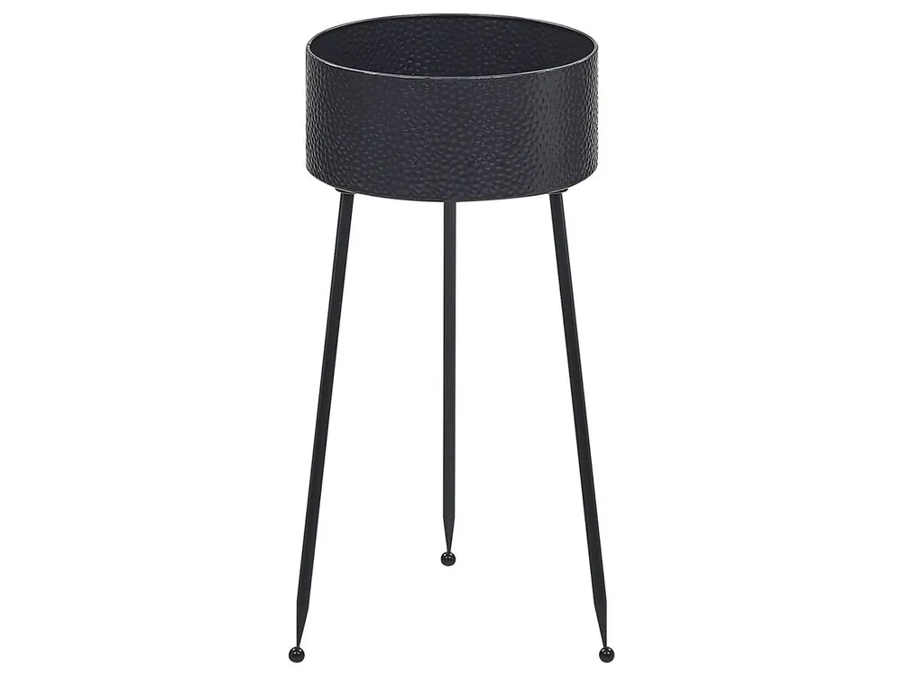 Soporte para macetas LEIKA Metal 29 cm Negro - Decoración