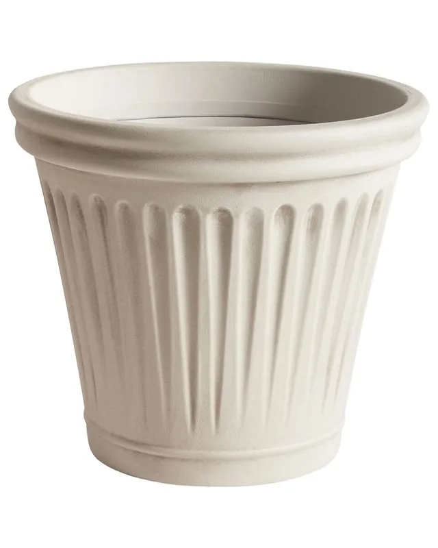Maceta MAIZE 43 cm Beige claro - Decoración
