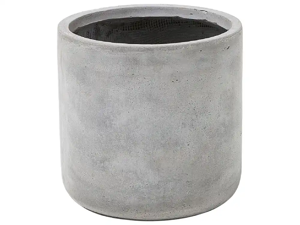 Maceta MESSENE 34 cm Gris claro - Decoración